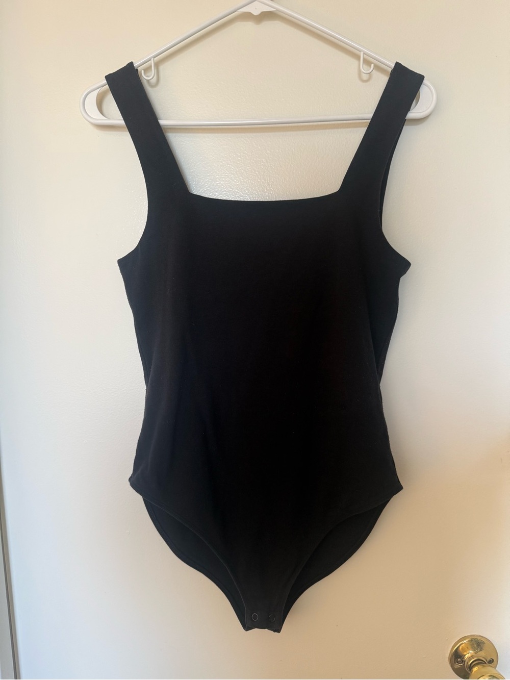 Old Navy Square-Neck Tank Bodysuit Black Size S
